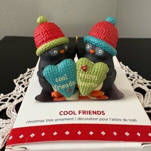 Hallmark 2015 “Cool Friends” Penguins Christmas Ornament-Gently used